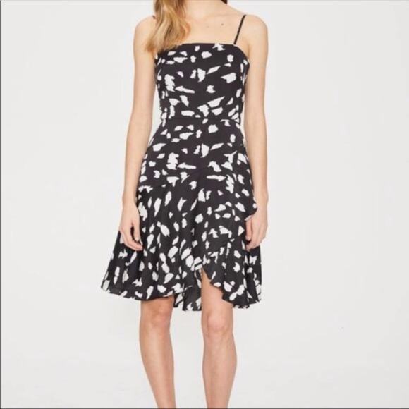 Cooper St. Wildcat Wrap Mini Dress Black & White - Sz 4 - Picture 1 of 12